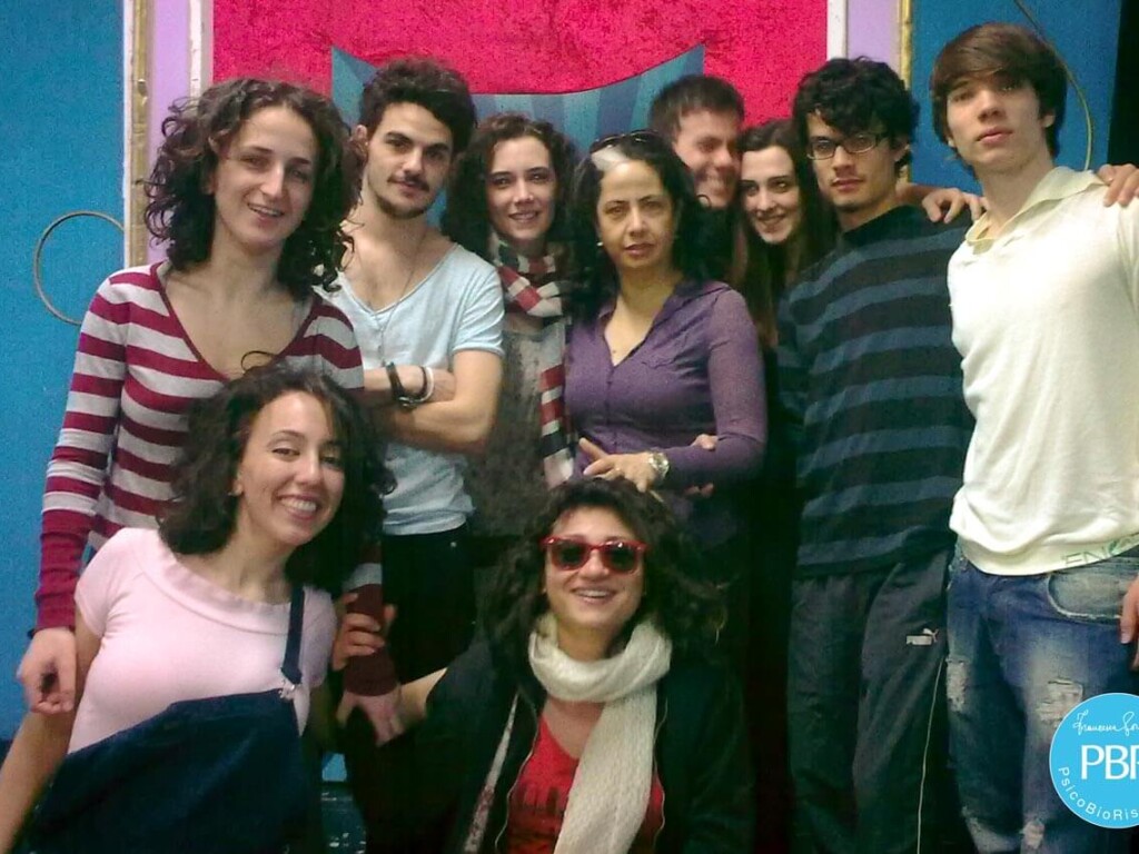 Francesca Romano assieme agli allievi